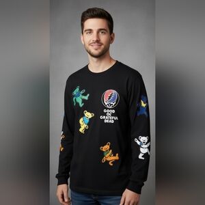 Grateful Dead Black Long Sleeve Shirt